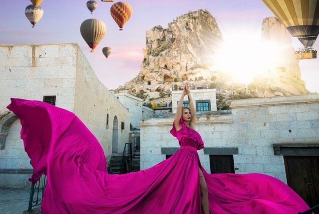 Cappadocia Photo Shooting with flying dress